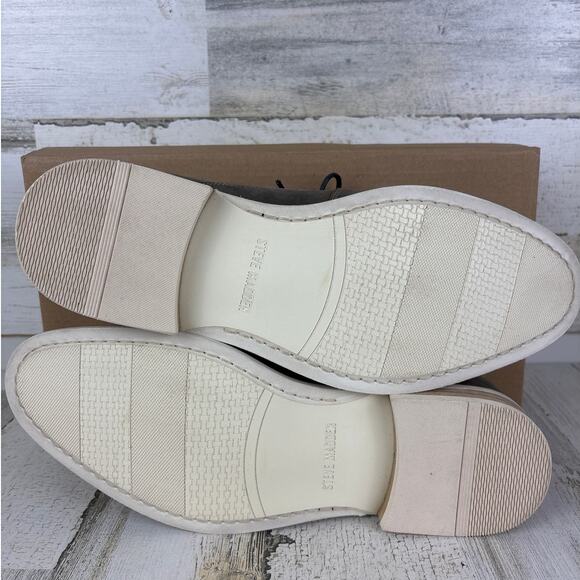Steve Madden Men’s 9 Kacion Gray Suede Leather Lace-Up Oxford Loafers NEW - Picture 8 of 8